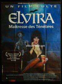 k157 ELVIRA MISTRESS OF THE DARK French one-panel movie poster '88 horror!