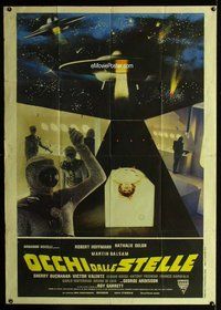 k566 EYES BEHIND THE STARS Italian one-panel movie poster '78 cool sci-fi!