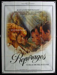 k161 FACES OF LOVE French one-panel movie poster '77 Jean-Louis Trintignant