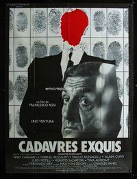 k175 ILLUSTRIOUS CORPSES French one-panel movie poster '76 Bourduge art!