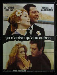 k177 IT ONLY HAPPENS TO OTHERS French one-panel movie poster '71 Deneuve