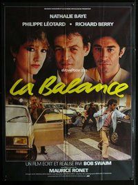 k181 LA BALANCE French one-panel movie poster '82 Nathalie Baye, Bob Swaim