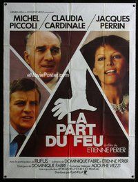 k183 LA PART DU FEU French one-panel movie poster '78 Claudia Cardinale