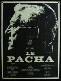 k191 LE PACHA French one-panel movie poster '68 Chirau art of Jean Gabin!