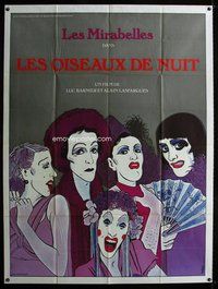 k195 LES OISEAUX DE NUIT French one-panel movie poster '76 Tardi artwork!