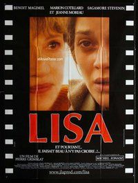 k196 LISA French one-panel movie poster '01 Jeanne Moreau, Pierre Grimblat