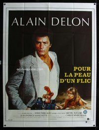 k225 POUR LA PEAU D'UN FLIC French one-panel movie poster '81 Alain Delon