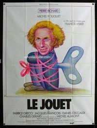 k245 TOY French one-panel movie poster '79 Pierre Richard, Ferracci art!