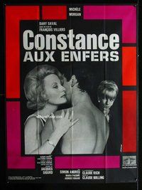 k249 WEB OF FEAR French one-panel movie poster '63 Michele Morgan, Villiers