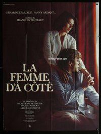 k251 WOMAN NEXT DOOR French one-panel movie poster '81 Depardieu, Truffaut