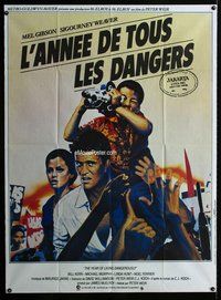 k252 YEAR OF LIVING DANGEROUSLY French 39x53 movie poster '83 different art!