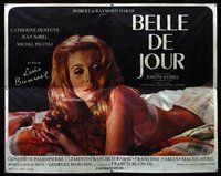 k001 BELLE DE JOUR French four-panel movie poster '68 sexy Catherine Deneuve!