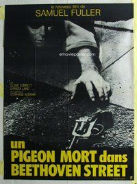 k151 DEAD PIGEON ON BEETHOVEN STREET French one-panel movie poster '74 Fuller
