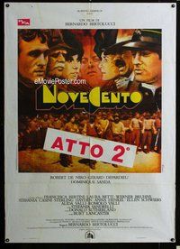 k517 1900 Italian one-panel movie poster '77 Bertolucci, Ferracci art!