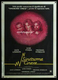 k546 CHINA SYNDROME Italian one-panel movie poster '79 Lemmon, Jane Fonda