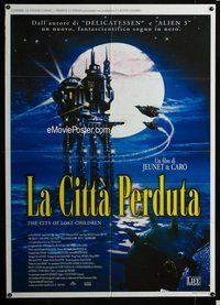 k550 CITY OF LOST CHILDREN Italian one-panel movie poster '95 Ron Perlman