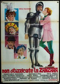 k561 DON'T STING THE MOSQUITO Italian one-panel movie poster '67 Wertmuller