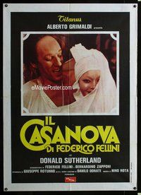 k569 FELLINI'S CASANOVA Italian one-panel movie poster R70s Sutherland