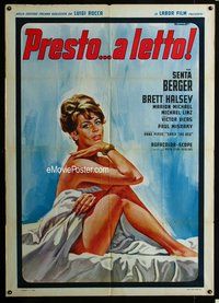 k594 JACK & JENNY Italian one-panel movie poster '63 sexy Senta Berger