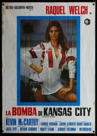 k598 KANSAS CITY BOMBER Italian one-panel movie poster '72 sexy Raquel Welch!