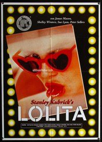 k611 LOLITA Italian one-panel movie poster R80s Kubrick, sexy Sue Lyon!