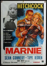 k620 MARNIE Italian one-panel movie poster R70s Alfred Hitchcock shown!