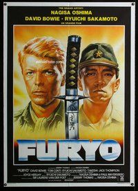 k622 MERRY CHRISTMAS MR LAWRENCE Italian one-panel movie poster '83 Bowie