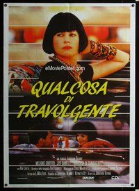 k665 SOMETHING WILD Italian one-panel movie poster '86 Melanie Griffith