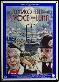 k683 VOICE OF THE MOON Italian one-panel movie poster '89 cool Manara art!