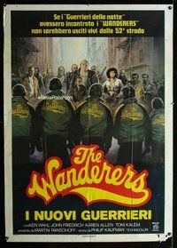 k686 WANDERERS Italian one-panel movie poster '79 great different image!