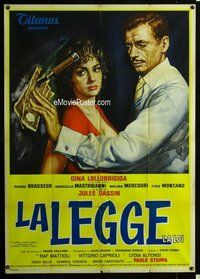 k694 WHERE THE HOT WIND BLOWS Italian one-panel movie poster '60 cool Gable