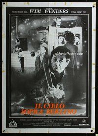 k698 WINGS OF DESIRE Italian one-panel movie poster '87 Wim Wenders fantasy!