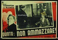 k062 SUSPECT Italian photobusta movie poster '44 Charles Laughton