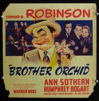 k288 BROTHER ORCHID window card movie poster '40 art of Edward G. Robinson!