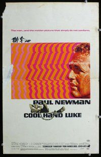 k315 COOL HAND LUKE window card movie poster '67 Paul Newman classic!