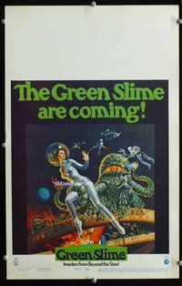 k361 GREEN SLIME window card movie poster '69 classic cheesy sci-fi movie!