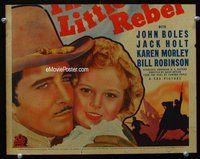 k396 LITTLEST REBEL window card movie poster '35 Shirley Temple, Jack Holt