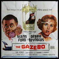 n184 GAZEBO six-sheet movie poster '60 Glenn Ford, Debbie Reynolds