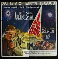 n200 I AIM AT THE STARS six-sheet movie poster '60 Wernher Von Braun bio!