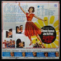 n212 LOOKING FOR LOVE six-sheet movie poster '64 Connie Francis finds kicks