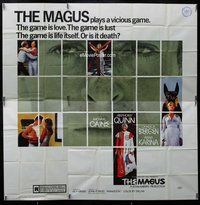 n215 MAGUS six-sheet movie poster '69 Michael Caine, Anthony Quinn, Bergen