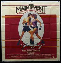 n216 MAIN EVENT int'l six-sheet movie poster '79 Streisand, O'Neal, boxing