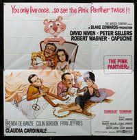 n018 PINK PANTHER six-sheet movie poster '64 Peter Sellers, David Niven