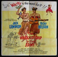 n270 WACKIEST SHIP IN THE ARMY six-sheet movie poster '60 Jack Lemmon