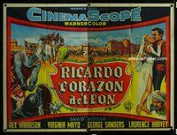 n061 KING RICHARD & THE CRUSADERS Argentinean two-panel movie poster '54