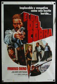 n661 DAY OF THE COBRA Argentinean movie poster '80 Franco Nero