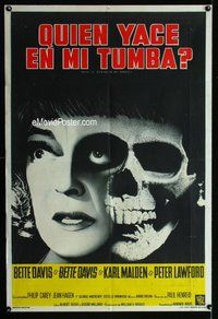 n663 DEAD RINGER Argentinean movie poster '64 creepy Bette Davis!