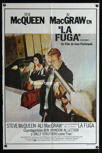 n693 GETAWAY Argentinean movie poster R80 McQueen, Ali McGraw