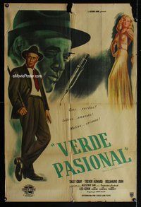 n701 GREEN FOR DANGER Argentinean movie poster '47 Trevor Howard