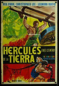 n706 HERCULES IN THE HAUNTED WORLD Argentinean one-sheet movie poster '64 Bava